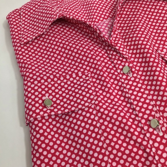 Pink and White blouse - Picture 3 of 4